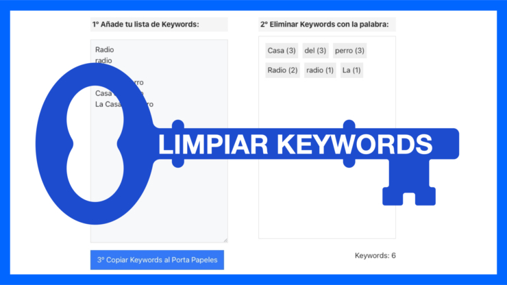 Limpiar keywords online